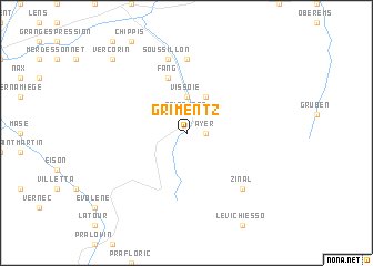 map of Grimentz