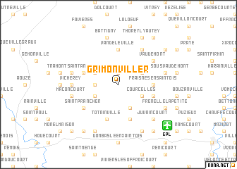 map of Grimonviller