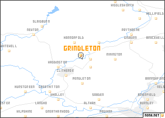 map of Grindleton