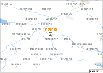 map of Grinʼki