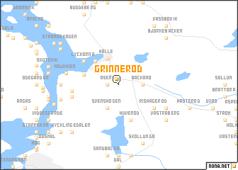 map of Grinneröd