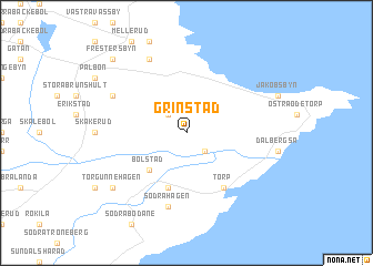 map of Grinstad