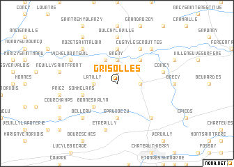map of Grisolles