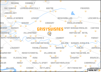 map of Grisy-Suisnes