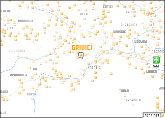 map of Grivići