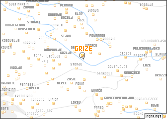 map of Griže