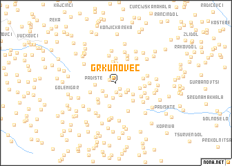 map of Grkunovec