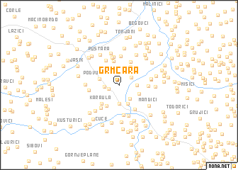 map of Grmčara