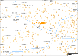 map of Grmušani