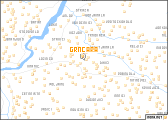 map of Grnčara