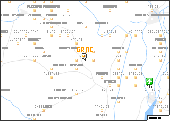 map of Grnč