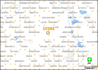 map of Gröba