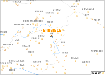 map of Grobišče