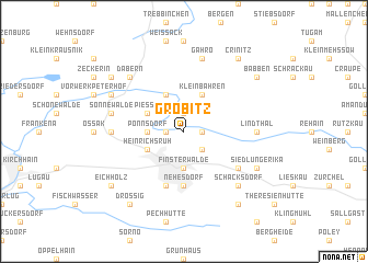 map of Gröbitz