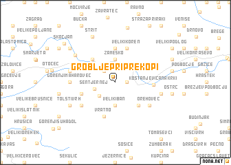 map of Groblje pri Prekopi