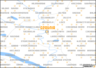 map of Grodnia