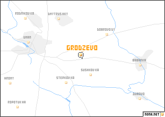 map of Grodzevo