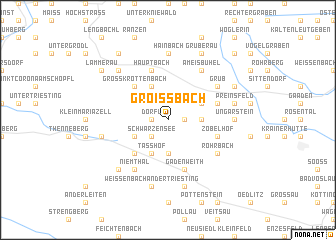 map of Groissbach