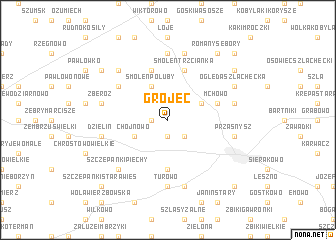 map of Grójec
