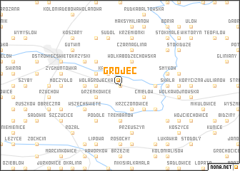 map of Grójec