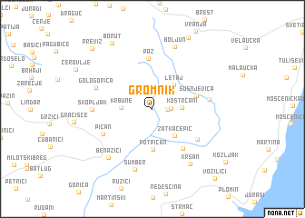 map of Gromnik