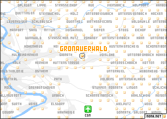 map of Gronauerwald