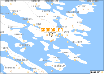 map of Gröndalen