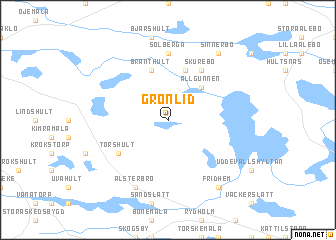map of Grönlid