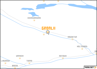 map of Grønlii