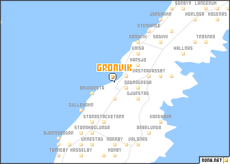 map of Grönvik