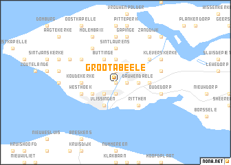 map of Groot-Abeele