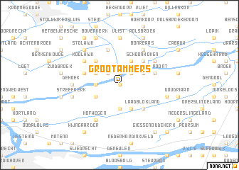 map of Groot-Ammers