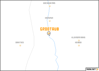 map of Groot Aub