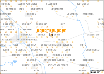 map of Groot Bruggen