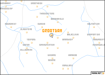 map of Grootdam