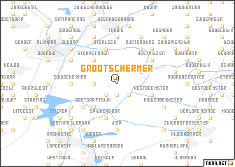 map of Grootschermer