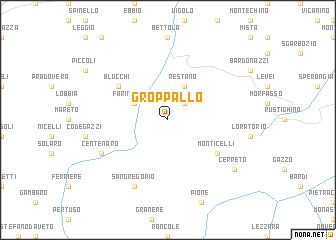 map of Groppallo