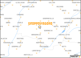map of Groppo Visdomo