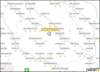 map of Gropşani