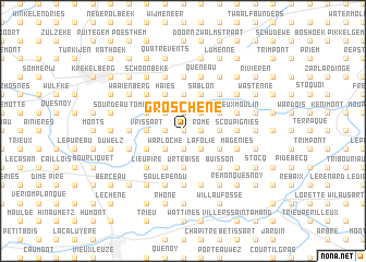 map of Gros Chêne