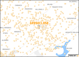 map of Grose Close