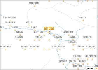 map of Groşi