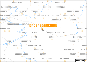 map of Gros-Réderching
