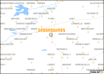 map of Grosrouvres