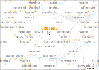 map of Grossau