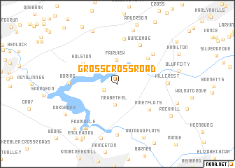 map of Gross Crossroad