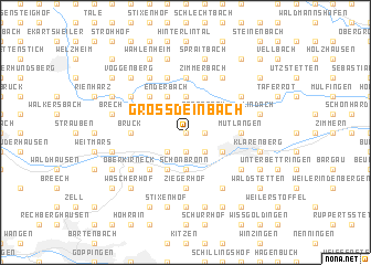 map of Großdeinbach