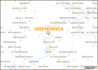 map of Großenbrach