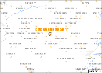 map of Großenbreden