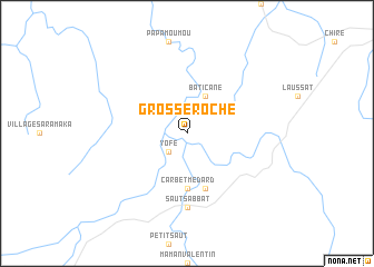 map of Grosse Roche